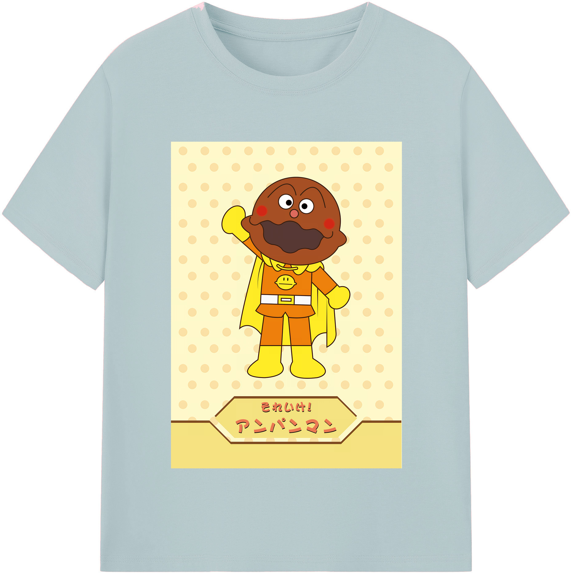 （画像用） アンパンマン Anpanman 綿100％半袖Tシャツ（フロントプリント）
